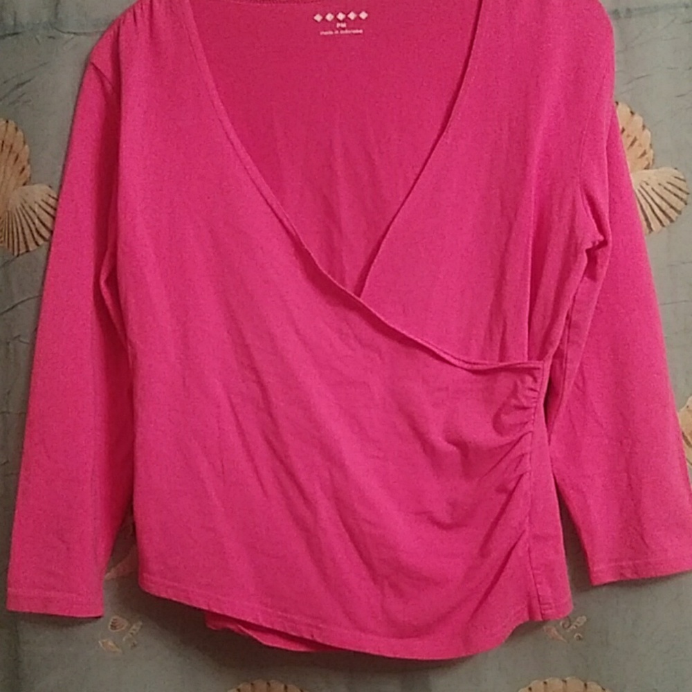 Hot pink Surplice top💕